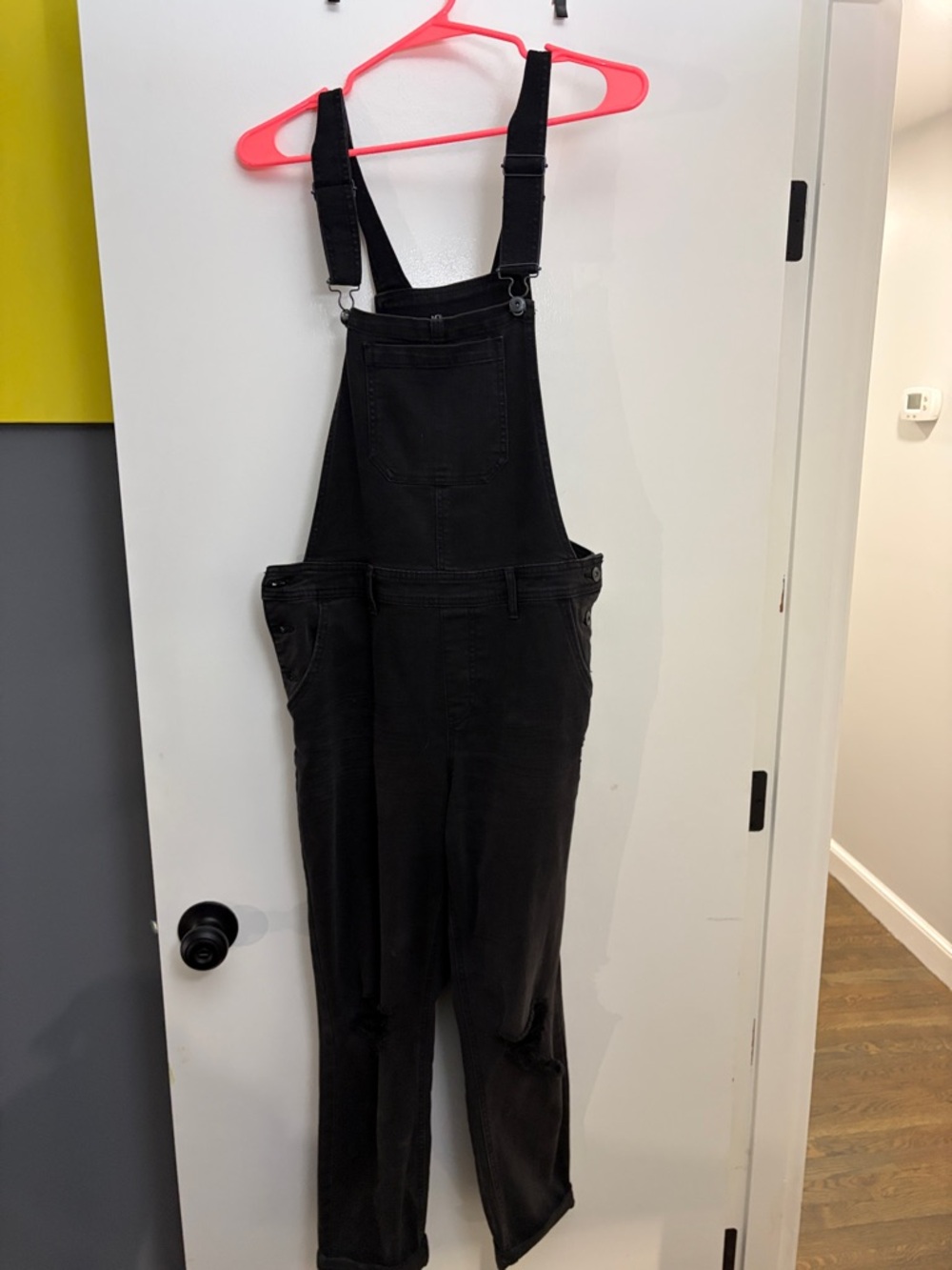No Boundaries Black Denim Overalls Jumpsuit